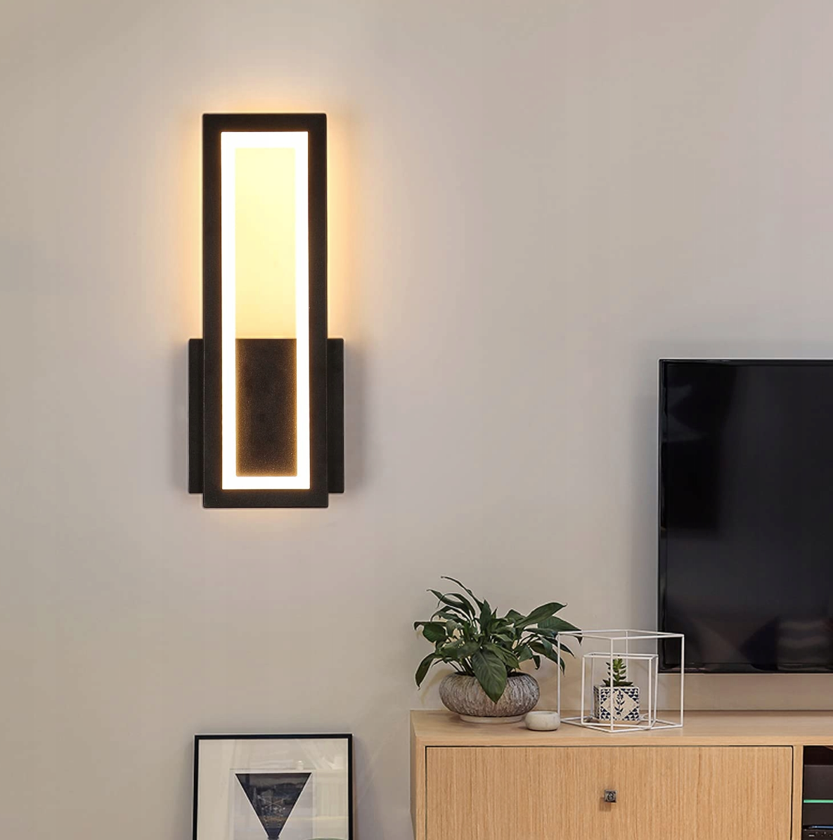 Moderné čierne LED svietidlo 16W
