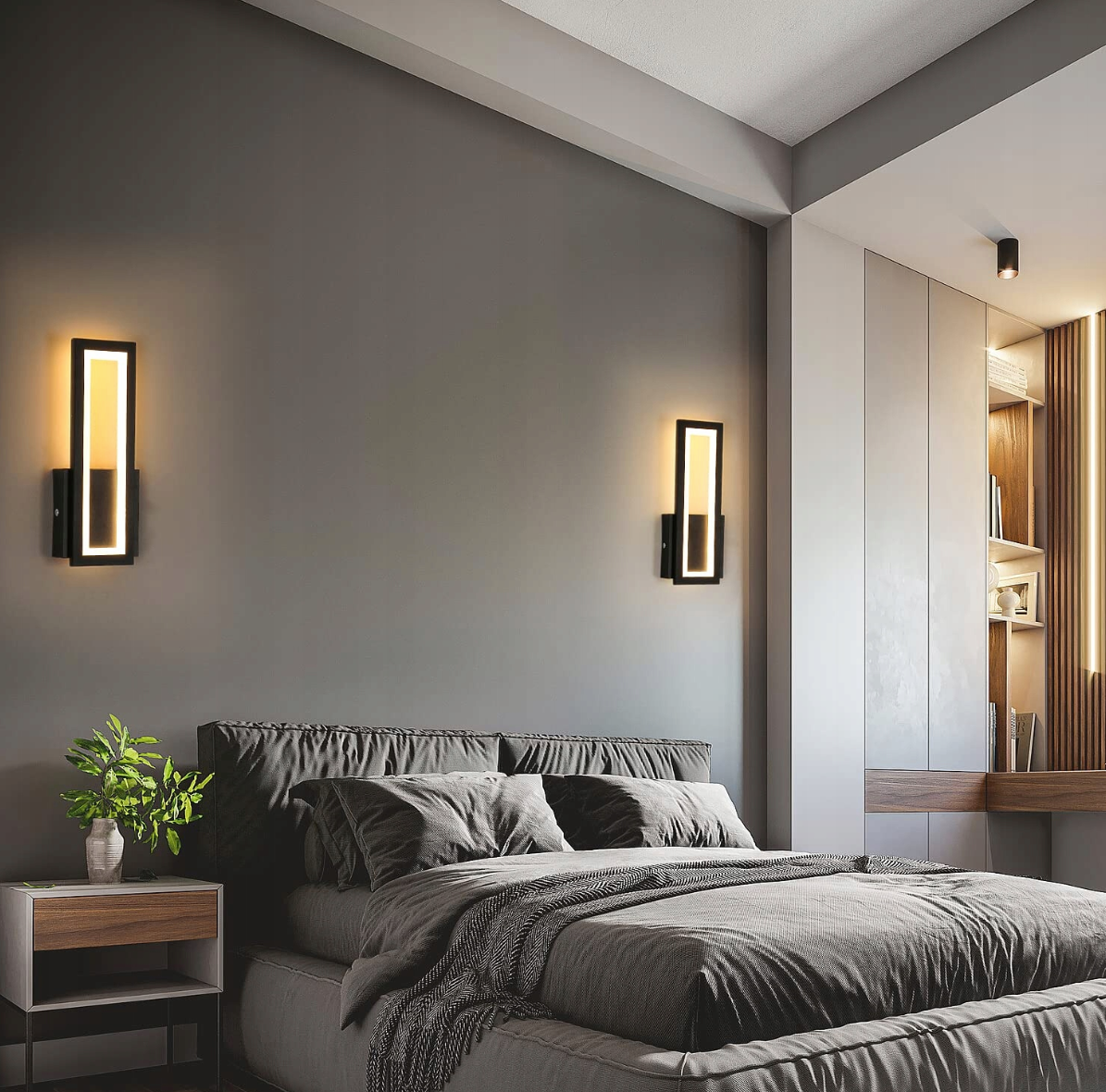 Modern, 16W-os LED-es fényforrás 