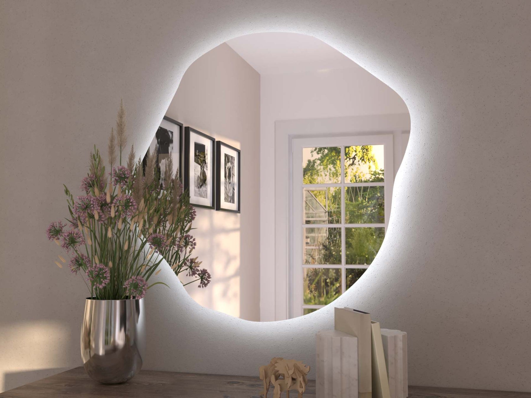 Organické LED zrkadlo s osvetlením A35 